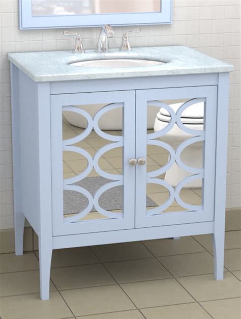 Bathroom vanities and vanity cabinets are the focal point of any bathroom. Vanity with Mirrored Doors - Traditional - atlanta - by ...