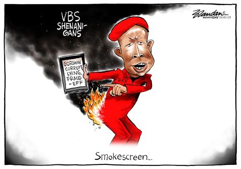 Cartoon Malemas Smokescreen