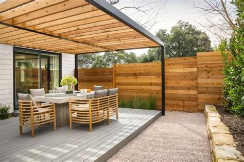 Sie erweitern ihren wohnraum natürlich bis an die frische luft: 29 fabelhafte Ideen für Terrassenüberdachung aus Holz im ...