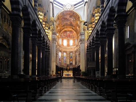 Cathedral Of San Lorenzo Genova Liguria Italy Wiki Commons