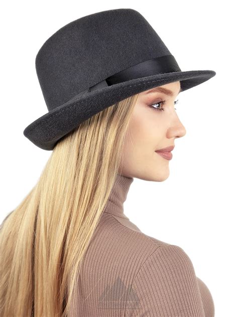Классическая шляпа трилби из шерстяного фетра Фреда Шляпа Для женщин