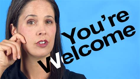 How To Pronounce Youre Welcome Rachels English