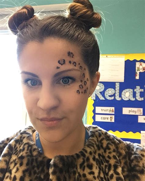Leopard Print Face Paint Make Up For World Book Day Leopard Face