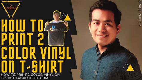 how to print 2 color vinyl on t shirt youtube