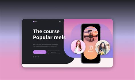 Landing For The Course Popular Reels On Behance