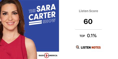 Sara Carter Show Podcast Radio America Listen Notes