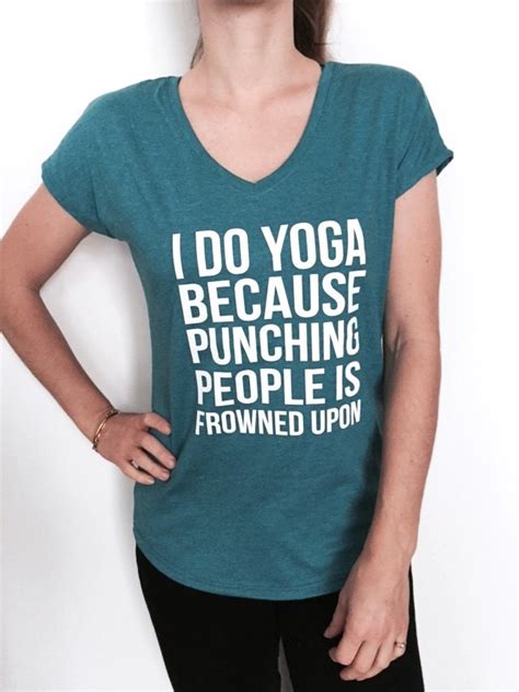 I Do Yoga Because Punching People Is Frowned Upon Triblend