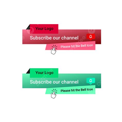 Youtube Subscribe Button Vector Hd Png Images Youtube Subscribe Lower