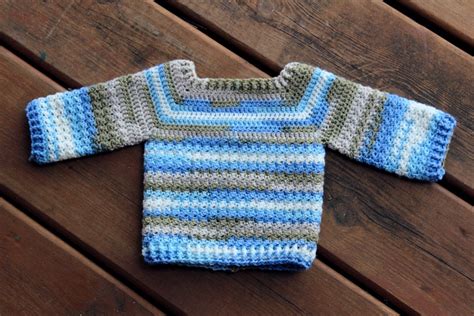 Seed Stitch Baby Sweater Free Crochet Pattern Crochet With Kim