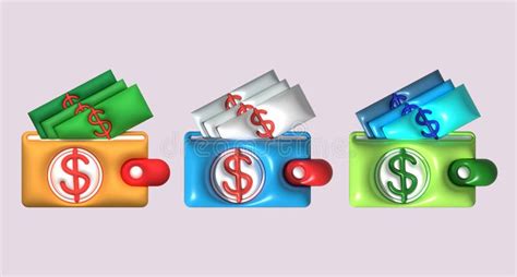 Illustration 3d Money Bag Income And Expenses Stock Illustration