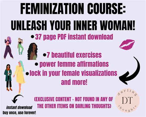 Feminization Visualization Course. UNLEASH Your INNER WOMAN. Self Study