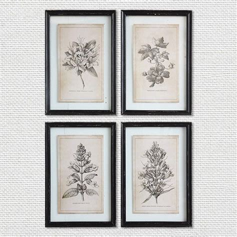 Botanical Stems Framed Wall Art Set Of Arte De Enmarcado Pared