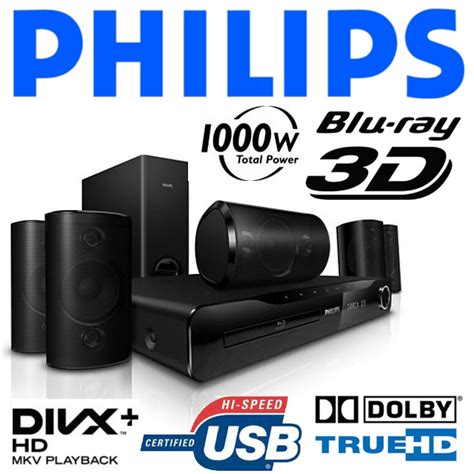 Philips Hts3560 3d Blu Raydvd Player 51 Heimkinosystem 1000 Watt Usb