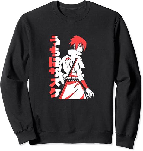 Naruto Shippuden Sasuke Two Tone Sweatshirt Clothing