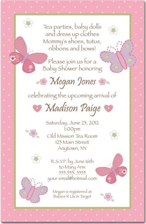 Check out our baby shower sayings selection for the very best in unique or custom, handmade pieces from our digital shops. Baby Shower: Baby Shower Girl Invitation Wording To Help ...