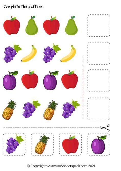 Fruits Activities For Preschoolers Worksheetspack