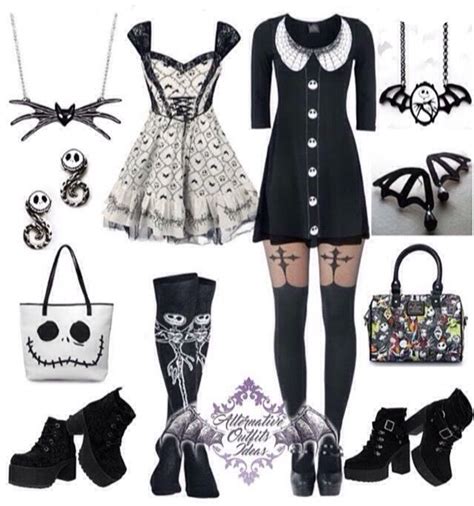 Gothic Outfit Jack Skelington Cute Fashion Gothic Fashion Cute Emo