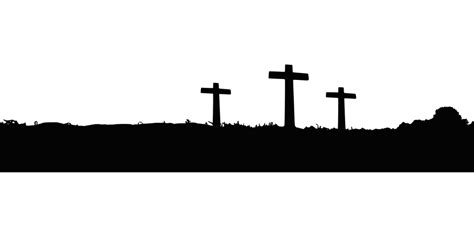 Christian Cross Silhouette Clip Art Silhouette Png Download 512512