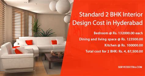 2 Bhk Interior Design Cost In Hyderabad Bedrooms Kitchen Living