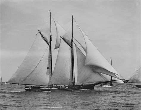 1870 Magic Gaff Rigged Schooner Photo 1888 Sailing Classic
