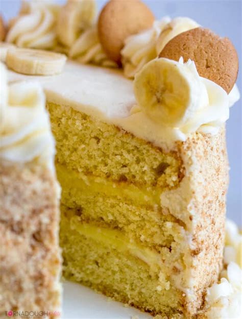 Banana Cream Cake A Fun Tasty Homemade Layer Cake