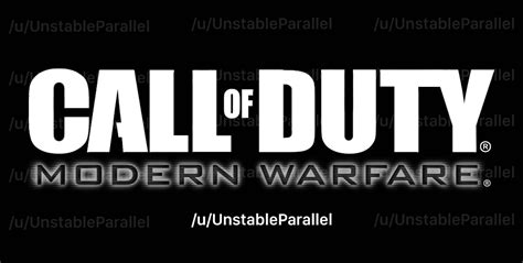 Mw I Mocked Up A New Logo In Black And White Using The New Call Of