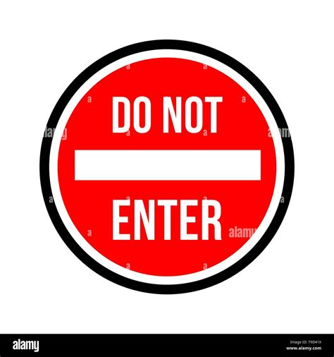 Do Not Enter Sign No Parking Sign Stop Do Not Enter Vector Icon Restriction Icon Stock Vector