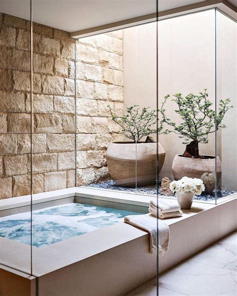 Luxe Interiors Design On Instagram “indooroutdoor Spa Genius