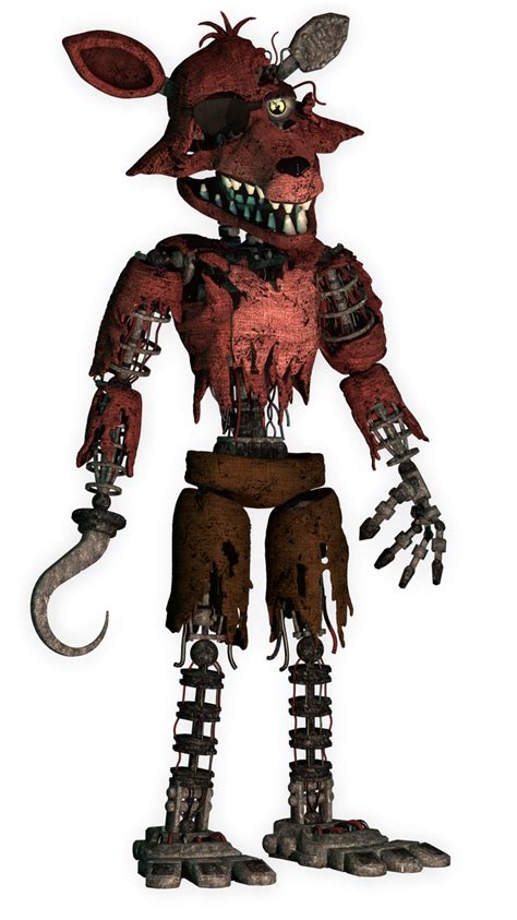 C4dfnaf Improved Withered Foxy By Starc4dstudio15 On Deviantart