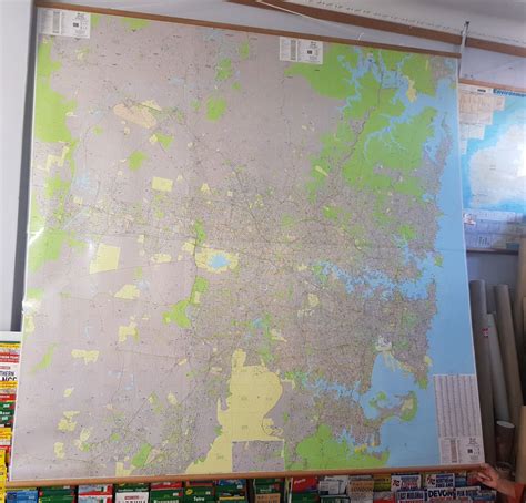Sydney Parramatta Laminated Wall Map Laminated Wall Maps Of The World