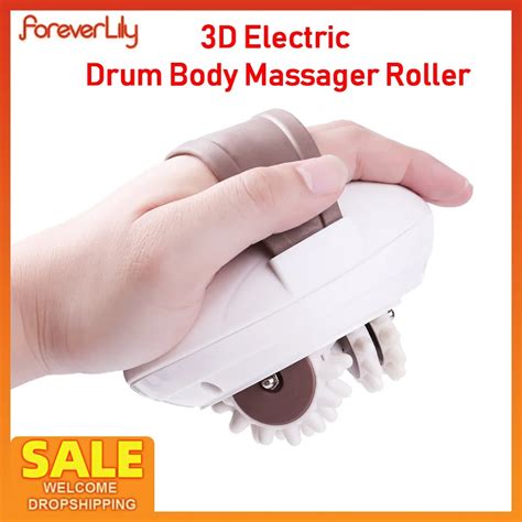 3d Electric Drum Body Slimming Massager Roller Anti Cellulite Massage Device Fat Burner Machine