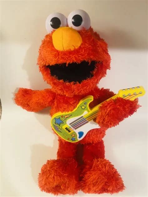 Sesame Street Rock And Rhyme Elmo Talking Singing 14 Inch Plush Toy