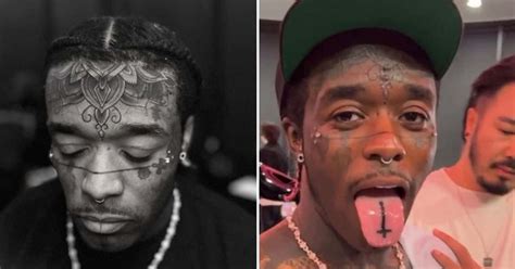 Lil Uzi Verts New Tongue And Forehead Tattoos Spark Outrage Meaww