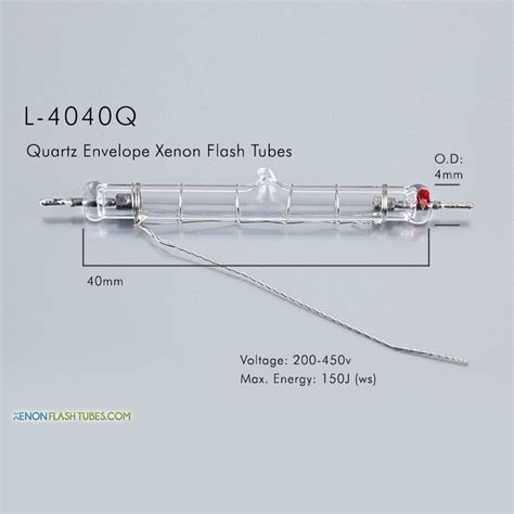 L 4040q Uv Quartz Xenon Flashtube 40x40mm Ipl Lamp