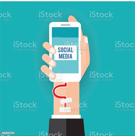 Social Media Addict Stock Illustration Download Image Now Addiction