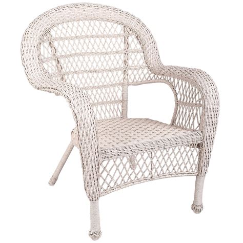 A chair is a piece of furniture for one person to sit on. Wicker Chair, Parchment White | At Home