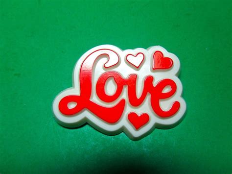 Vintage Hallmark Red Hearts Love Valentine Day Lapel Pin V100 Love