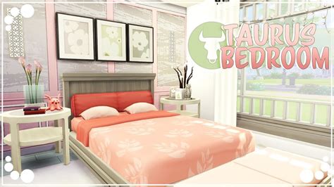 Taurus Bedroom ♉⭐ Zodiac Sign Series The Sims 4 Room Build Youtube