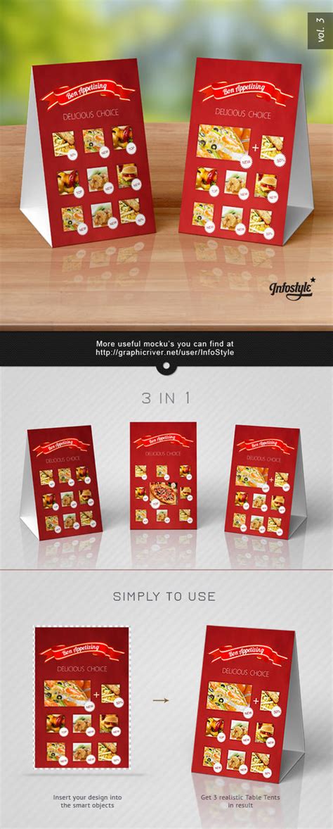 Paper Table Tent Mock Up Template Vol3 By Itembridge On Deviantart