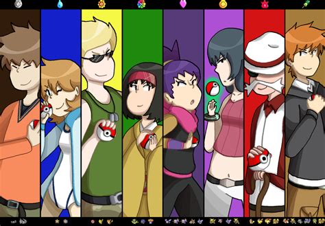Kanto Gym Leaders By Pm Artist On Deviantart