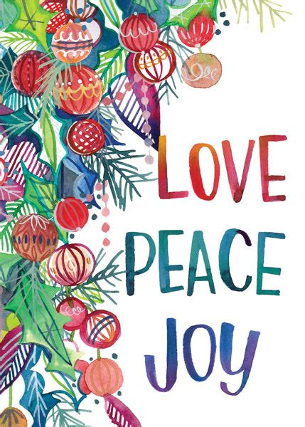 Love Peace Joy Holiday Cards
