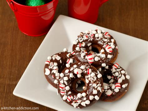 Peppermint Hot Chocolate Donuts A Kitchen Addiction