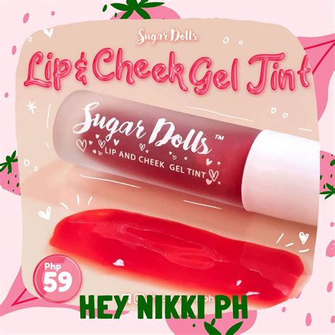Sugar Dolls Lip And Cheek Gel Tint Lip Tint Berry Macaroon Red Velvet
