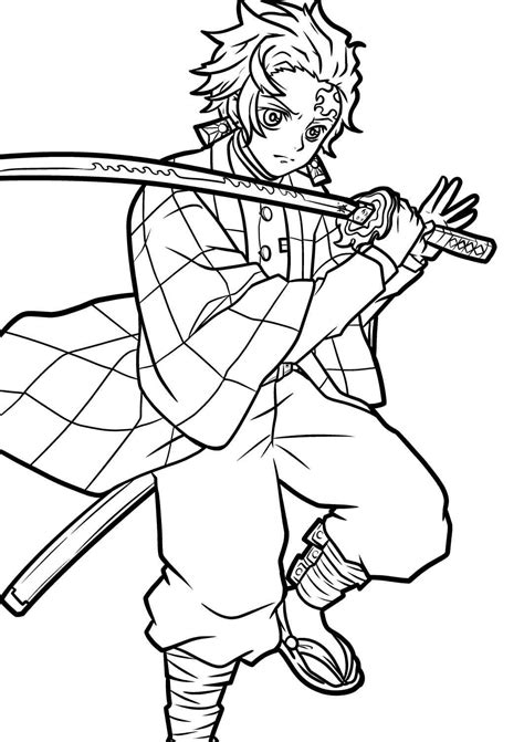 Tanjiro Y Nezuko Demon Slayer Coloring Pages Tanjiro Coloring Pages