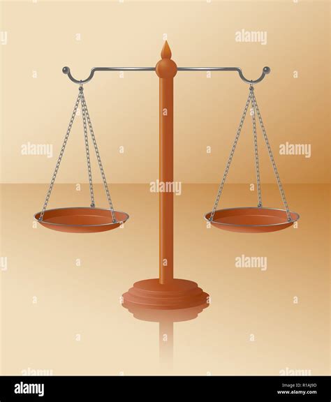 Vector Illustration Of Justice Balance Scale Stock Vector Image And Art