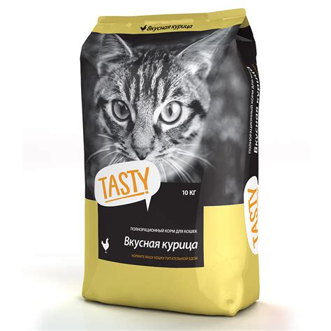 Сухой корм Tasty Petfood для кошек с курицей 10кг — купить в интернет