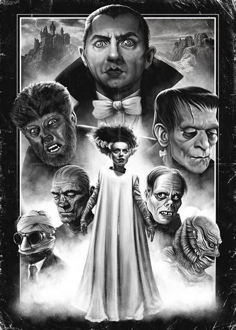 Universal Monsters By Samraw08 On Deviantart Classic Horror Movies Monsters Classic Monster