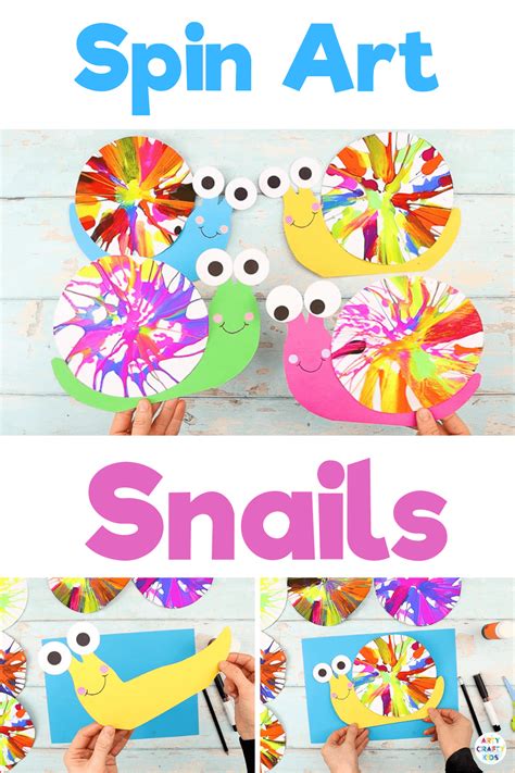 Spin Art Snails Arty Crafty Kids