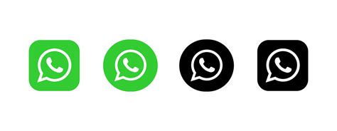 vetor de logotipo de ícone do whatsapp em fundo branco Vetor no
