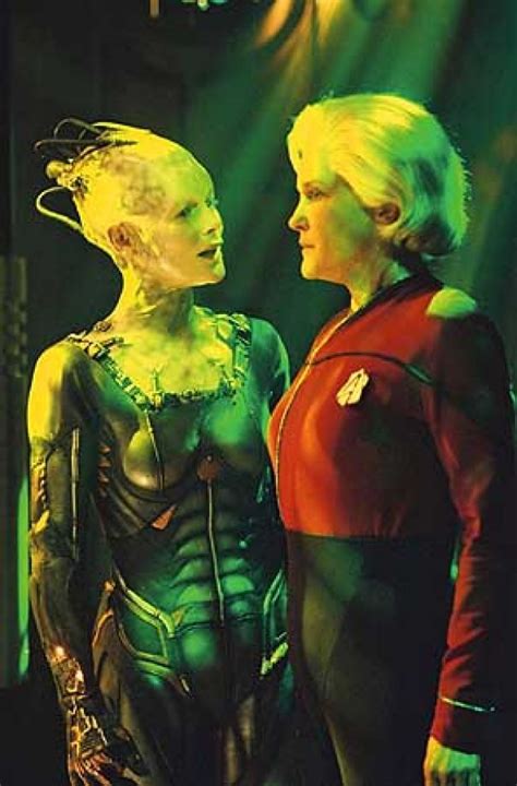 Borg Queen And Admiral Janeway Film Star Trek Star Trek Tv Star Trek Movies